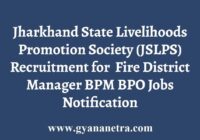 JSLPS Fire District Manager Recruitment