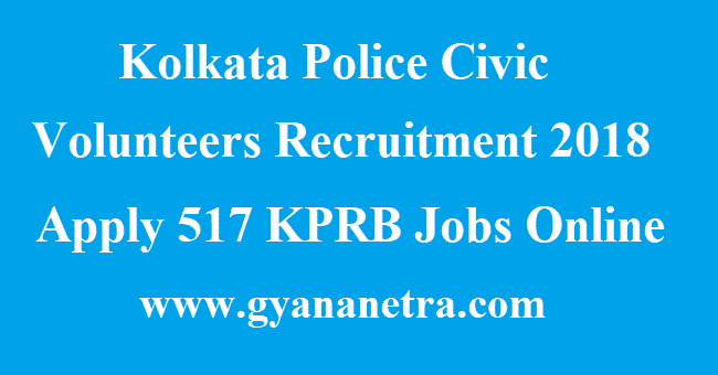 Kolkata Police Civic Volunteers Recruitment