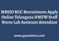 MNJIO RCC Recruitment Notification