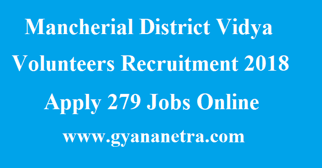 Mancherial District Vidya Volunteers Recruitment