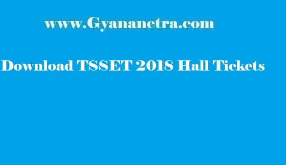TS SET Hall Ticket 2018