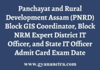 PNRD Admit Card