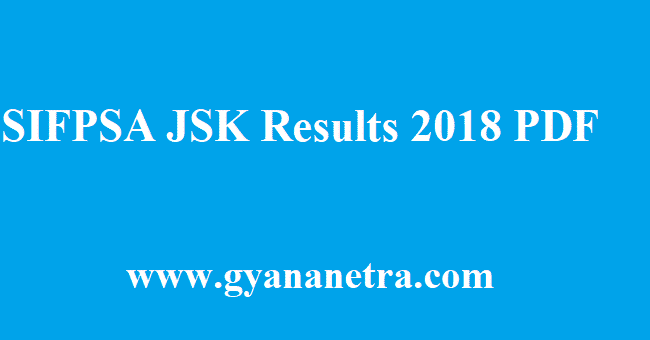 SIFPSA JSK Results 2018