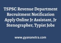 TSPSC Revenue Dept Recruitment Notification
