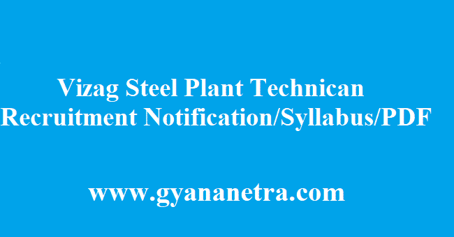 vizag steel plant technician recruitment 2018