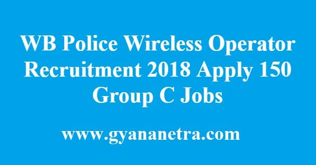 WB Police Wireless Operator Recruitment