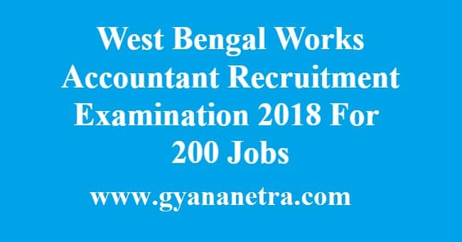 West Bengal Works Accountant Recruitment