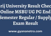 Brij University Result Check Online