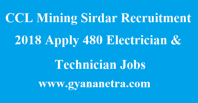 CCL Mining Sirdar Recruitment