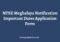 NTSE Meghalaya Notification Apply Online