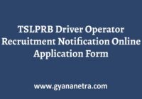 TSLPRB Driver Operator Recruitment Notification