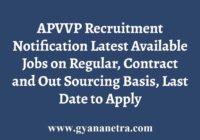 APVVP Latest Recruitment