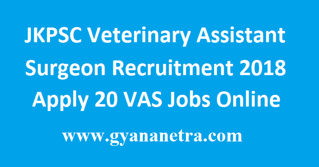 JKPSC Veterinary Assistant Surgeon Recruitment