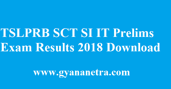 TSLPRB SCT SI IT Results 2018