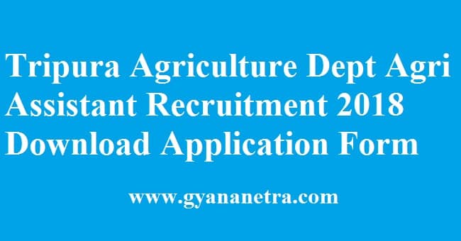Tripura Agriculture Department Recruitment