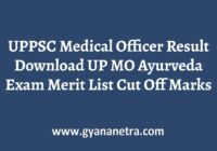 UPPSC Medical Officer Result Merit List