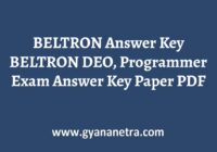 BELTRON Answer Key DEO Programmer Exam
