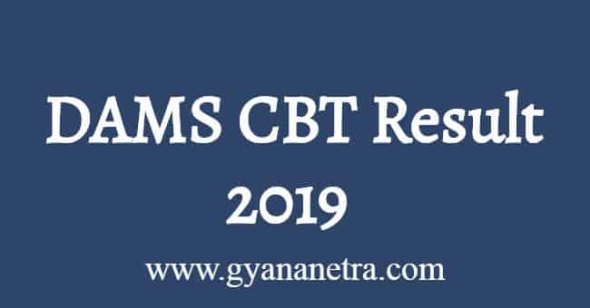 DAMS CBT Result 2019