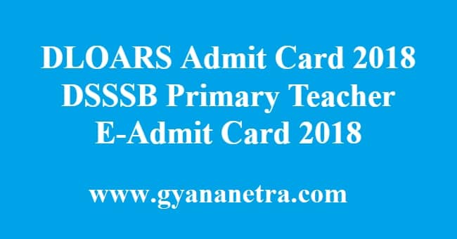 Dloars Admit Card