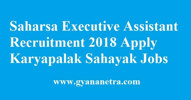 Saharsa Executive Assistant Recruitment