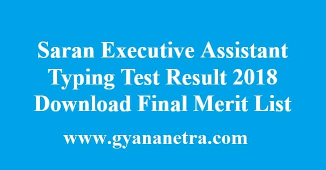 Saran Executive Assistant Typing Test Result