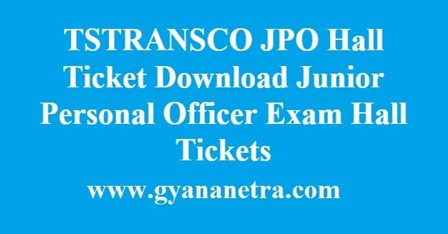 TSTRANSCO JPO Hall Ticket Download