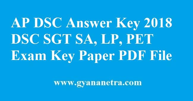 AP DSC Answer Key