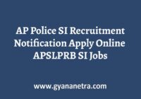 AP Police SI Recruitment Notification