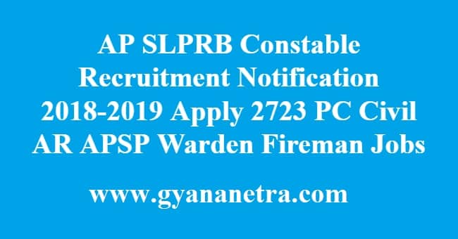 AP SLPRB Constable Recruitment Notification