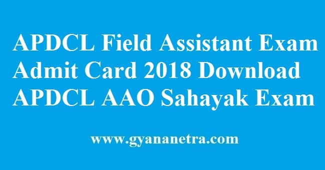 APDCL Field Assistant Exam Admit Card