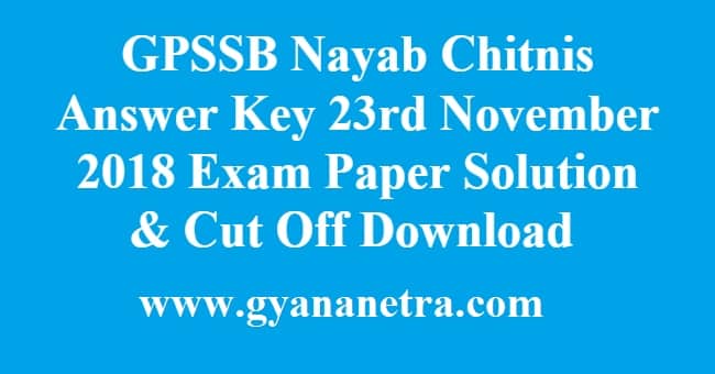 GPSSB Nayab Chitnis Answer Key