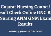 Gujarat Nursing Council Result Check Online
