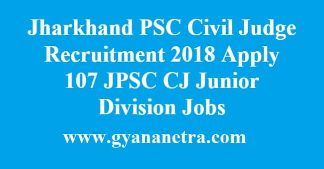 Jharkhand PSC Civil Judge Recruitment