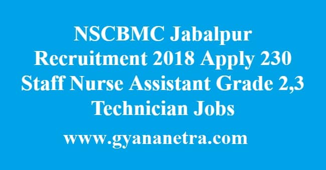 NSCBMC Jabalpur Recruitment