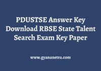PDUSTSE Answer Key Paper Download