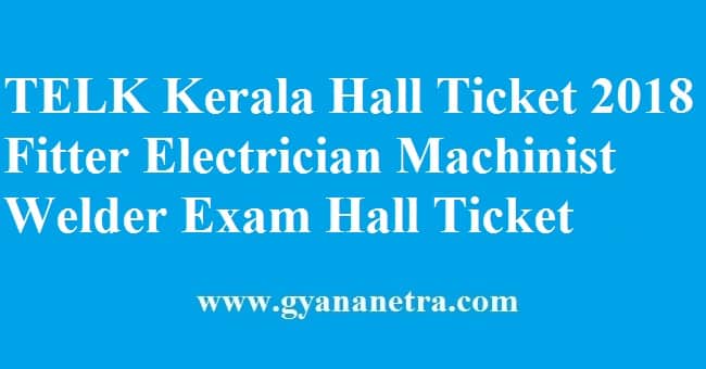 TELK Kerala Hall Ticket