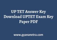 UP TET Answer Key Paper PDF