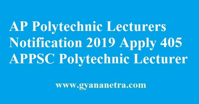 AP Polytechnic Lecturers Notification