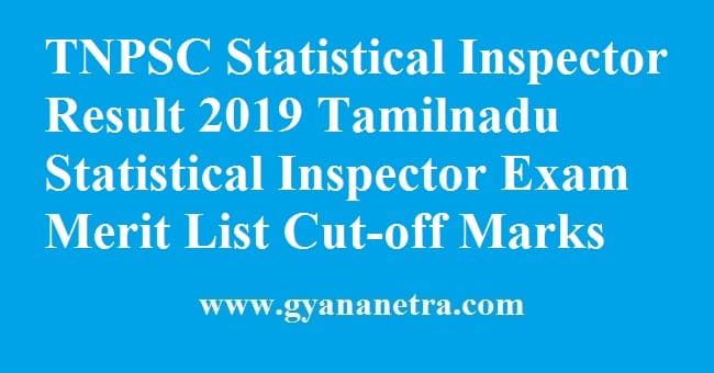 TNPSC Statistical Inspector Result