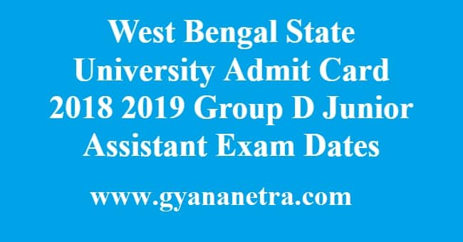West Bengal State University Admit Card
