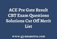 ACE Pre Gate Result Solutions