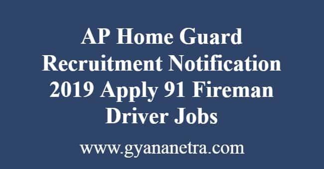 AP Home Guard Recruitment Notification
