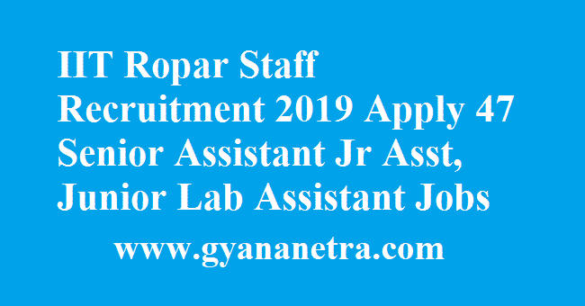 IIT Ropar Staff Recruitment