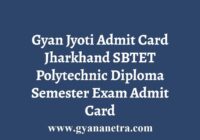 Jharkhand Gyan Jyoti Admit Card