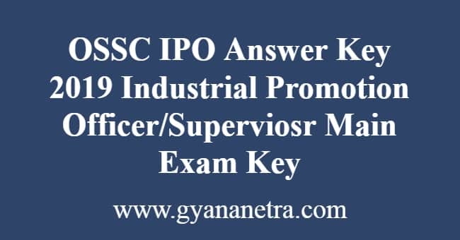 OSSC IPO Answer Key