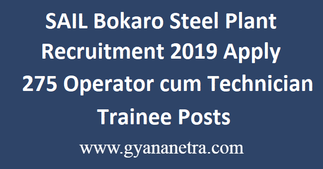 SAIL-Bokaro-Steel-Plant-Recruitment-2019