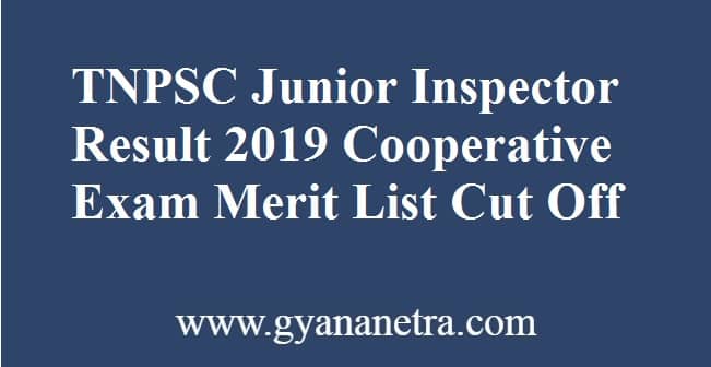 TNPSC Junior Inspector Result