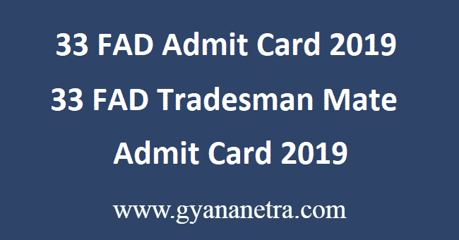 33-FAD-Admit-Card-2019