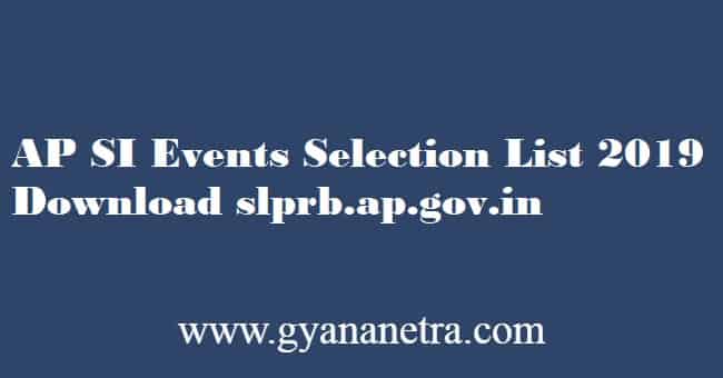 AP SI Events Selection List 2019 Download