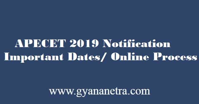 APECET 2019 Notification Download